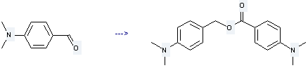 4-Dimethylaminobenzaldehyde is used to produce 4-dimethylamino-benzoic acid 4-dimethylamino-benzyl ester.